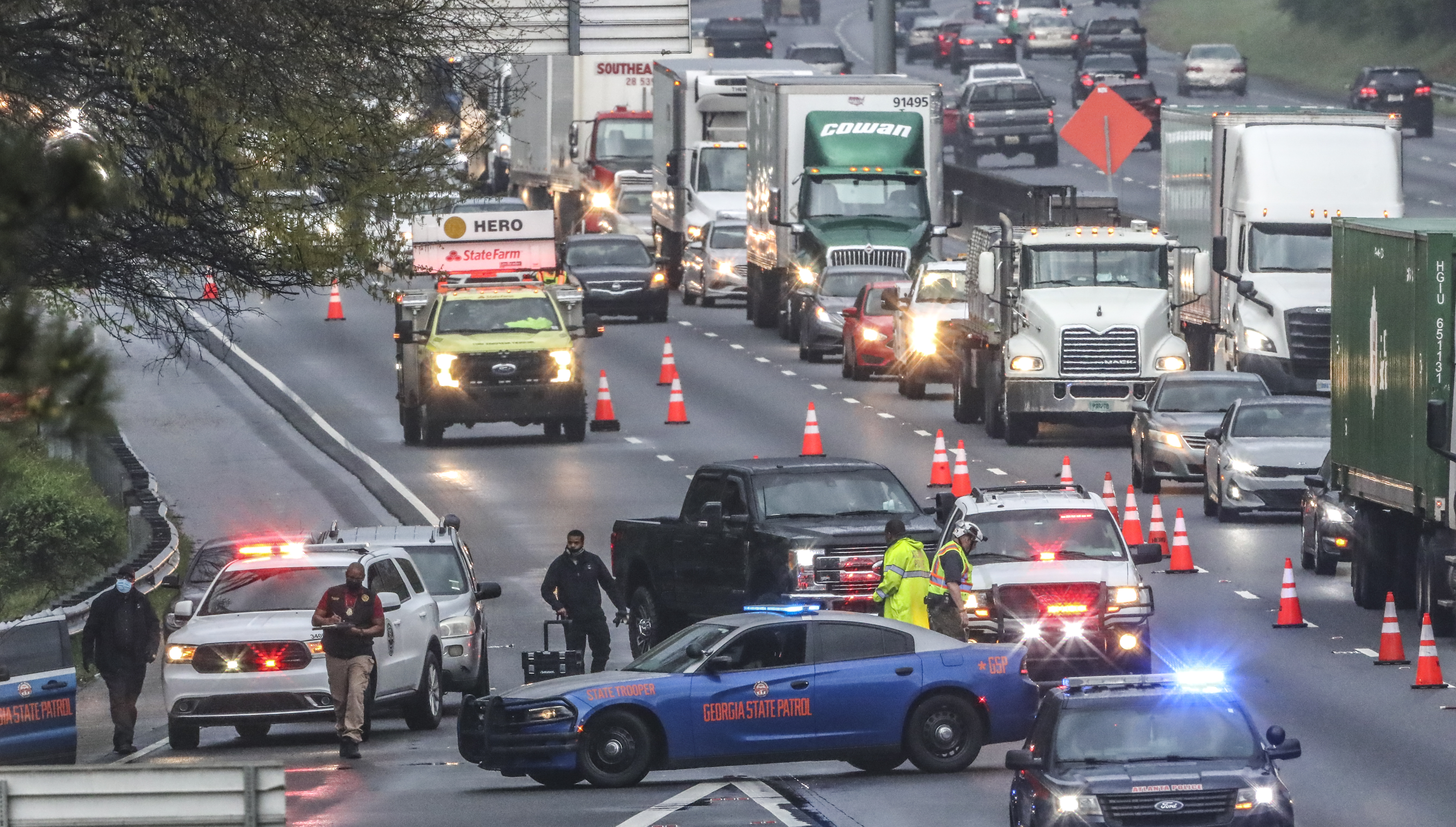 Incident response from multiple troopers and emergency services